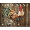 thumbnail image 1 of CounterArt 'FARM FRESH ROOSTER' Glass Cutting Board, 15 x 12", 1 of 2