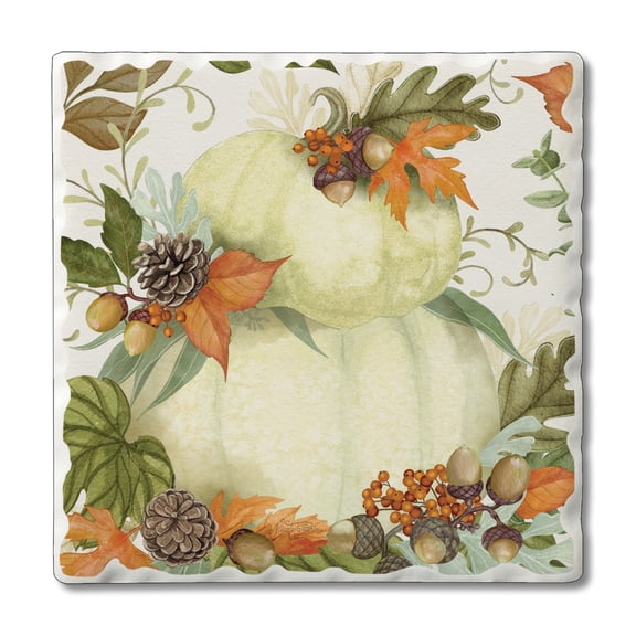 Thirstystone Pumpkin Stack Single Tumbled Tile Coaster Create Your Own Set
