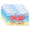 thumbnail image 1 of CounterArt "Flamingo Horizon" 4-Pack Reversible Tabletop Placemats, 1 of 7