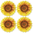 thumbnail image 1 of CounterArt Flower Shaped Reversible Easy Care Flexible Tabletop Placemat 4 Pack, 1 of 8