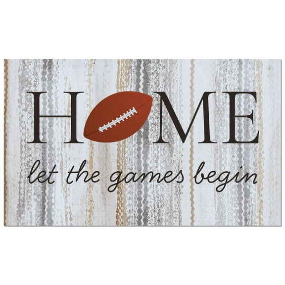 CounterArt "Football Season" Indoor/Outdoor Entryway Floor Mat