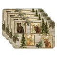 thumbnail image 1 of CounterArt "Forest Trails" 4-Pack Reversible Flexible Plastic Tabletop Placemats, 1 of 8