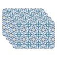 thumbnail image 1 of CounterArt Fresh Tile Pattern 4-Pack Reversible Plastic Tabletop Placemats, 1 of 7