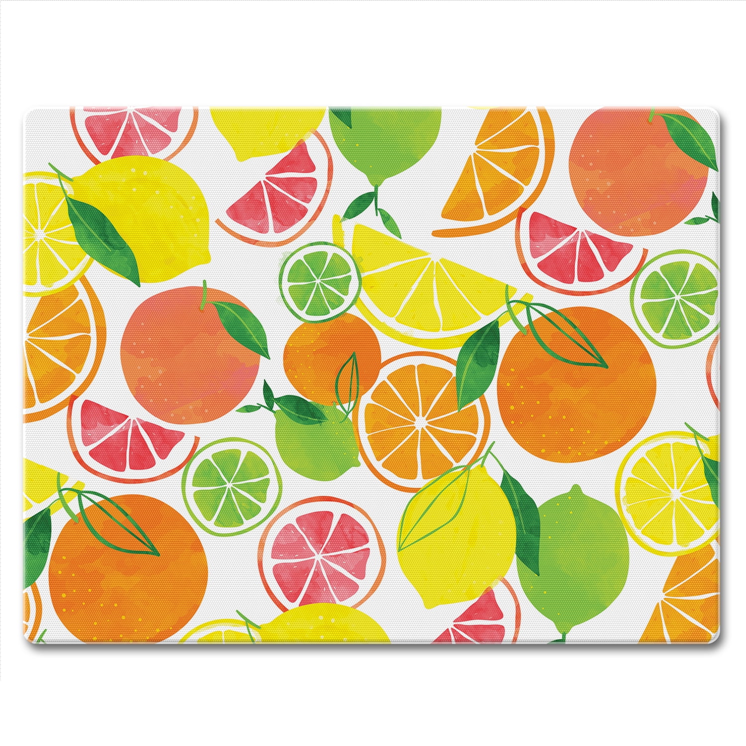Fruity Summer 10" x 8" Tempered Glass Cutting Board