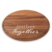 CounterArt Gather Together Round Acacia Wood Lazy Susan Turntable
