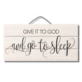 thumbnail image 1 of CounterArt "Give It To God" Decorative Slatted Pallet Wood Sign 12" by 6", 1 of 7