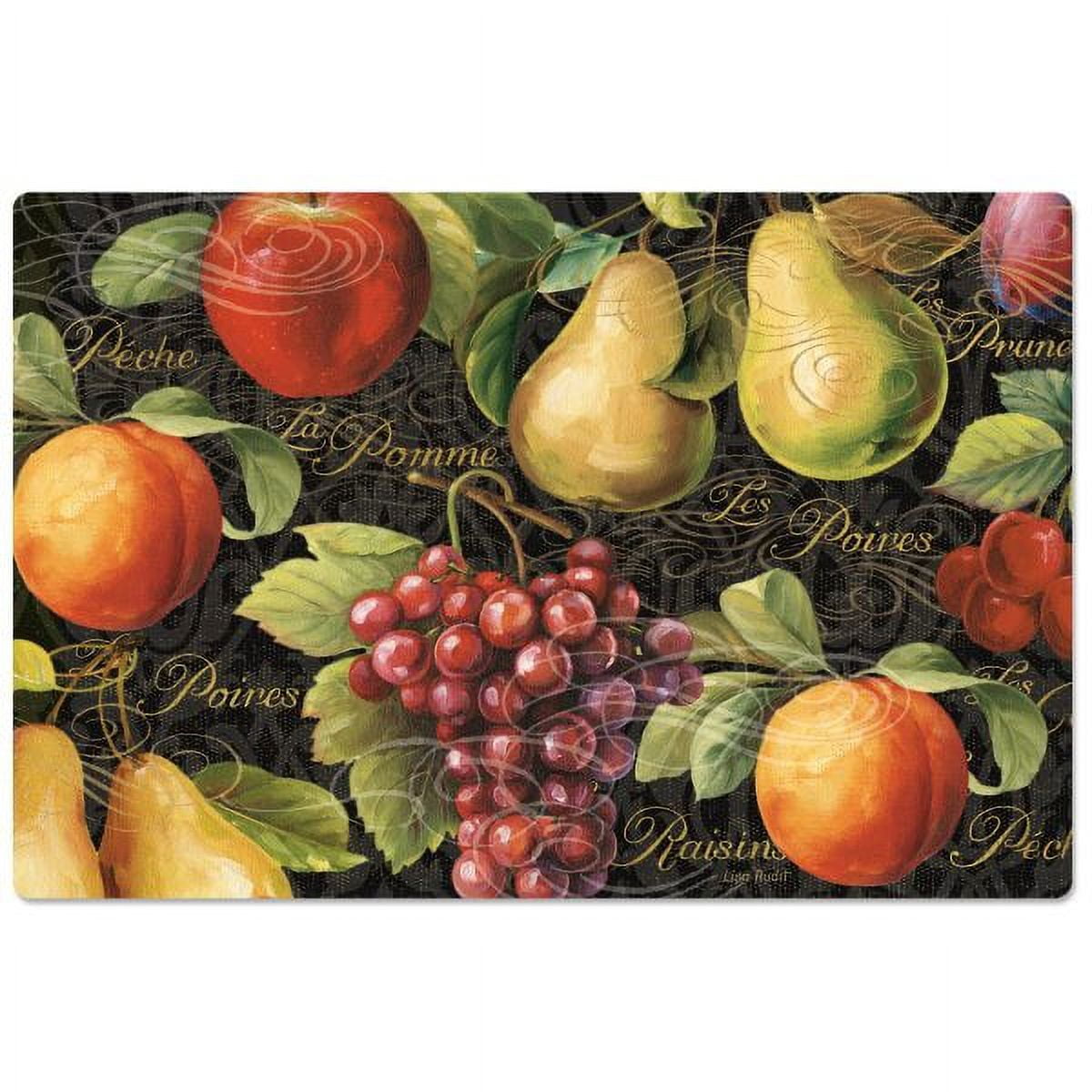 Gourmet Fruit 30" x 20" Waterproof Anti-Fatigue Vinyl Floor Mat