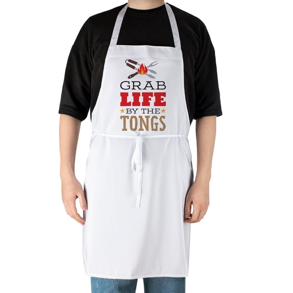 CounterArt "Grab Life" Kitchen Chef Barbeque Apron
