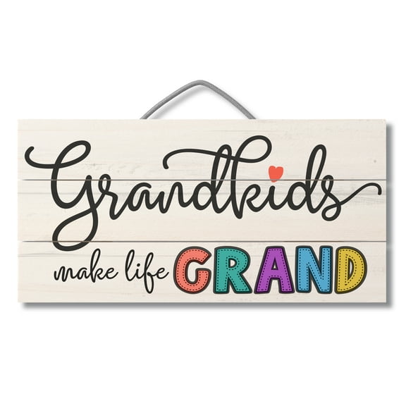 CounterArt "Grandkids Are Grand" Slatted  Pallet Wood Sign 12" by 6"