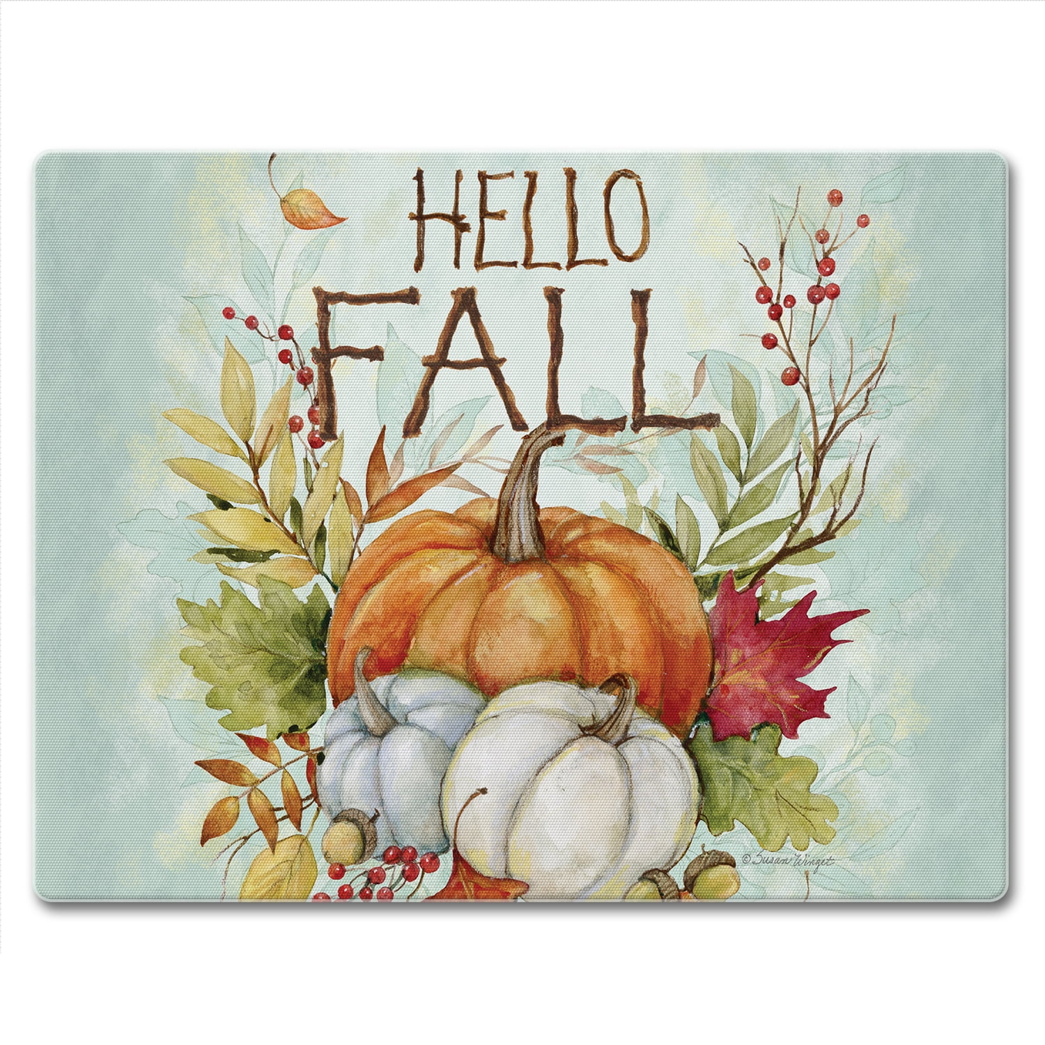 Harvest Blessings Tempered Glass Fall Cutting Board 10" x 8"