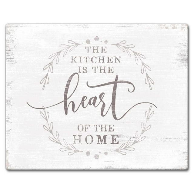 CounterArt "Heart Of The Home" 3mm Heat Tolerant Glass Cutting Board 15