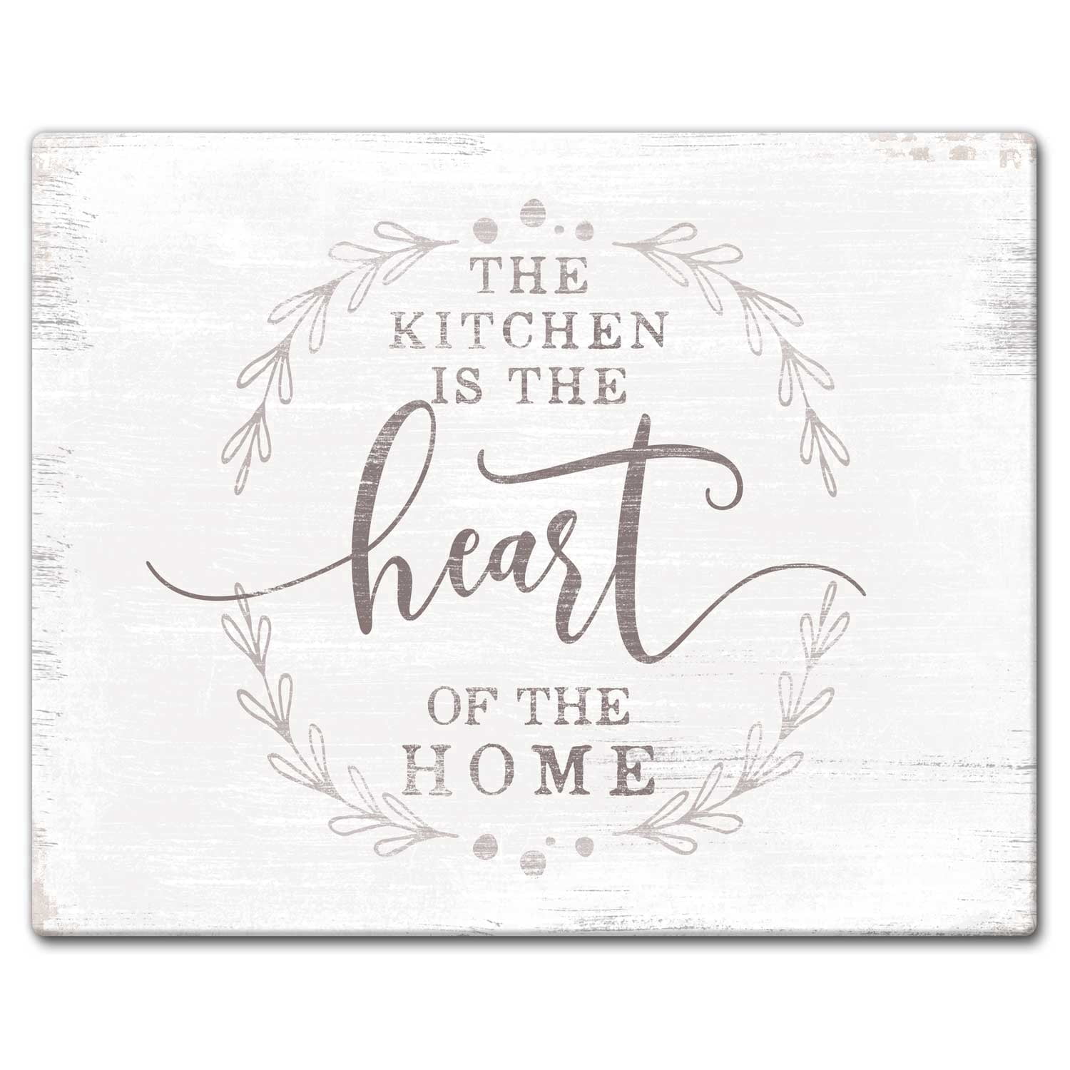 CounterArt Heart of the  Home 3mm Tempered Glass Cutting Board 15" by 12"