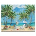 thumbnail image 1 of CounterArt "Holiday Palms" 3mm Tempered Glass Cutting Board, 1 of 7