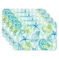 thumbnail image 1 of CounterArt "Isla Mona Shells" 4 Pack Reversible Flexible Plastic Table Place Mats, 1 of 8