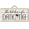 thumbnail image 1 of CounterArt "Kitchen is For Dancing" Decorative Slatted Pallet Wood Sign 12" by 6", 1 of 7