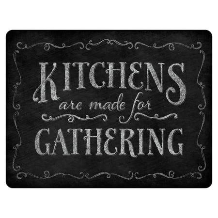 CounterArt Kitchen Gatherings 3mm Glass Cutting Board 15" by 12"
