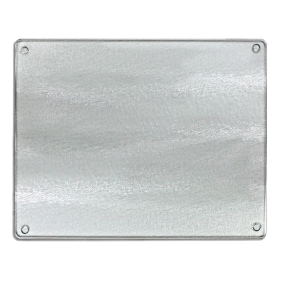 CounterArt Lightly Frosted 3mm Tempered Glass Cutting Board 15" by 12"