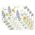 thumbnail image 1 of CounterArt "Lovely Blues" 4-Pack Reversible Flexible Plastic Tabletop Placemats, 1 of 8