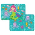 thumbnail image 1 of CounterArt "Mermaid" Child Reversible Tabletop Easy Care Flexible Plastic Placemat 4 Pack, 1 of 9