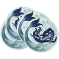 thumbnail image 1 of CounterArt "Mermaid Scales" 4-Pack Round Reversible Tabletop Placemats, 1 of 7