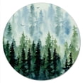 thumbnail image 1 of CounterArt Misty Tree Line 13" Round Lazy Susan Turntable, 1 of 7