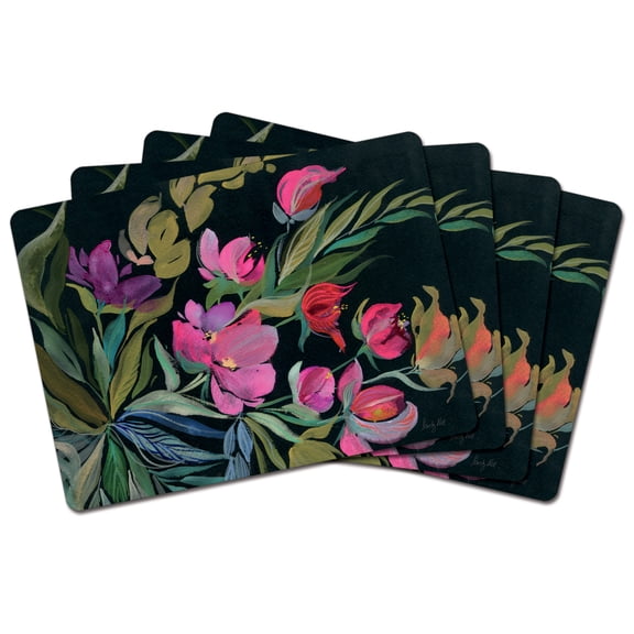 CounterArt Moody Jewels Premium Boxed Set of Decorative Hardboard Placemats