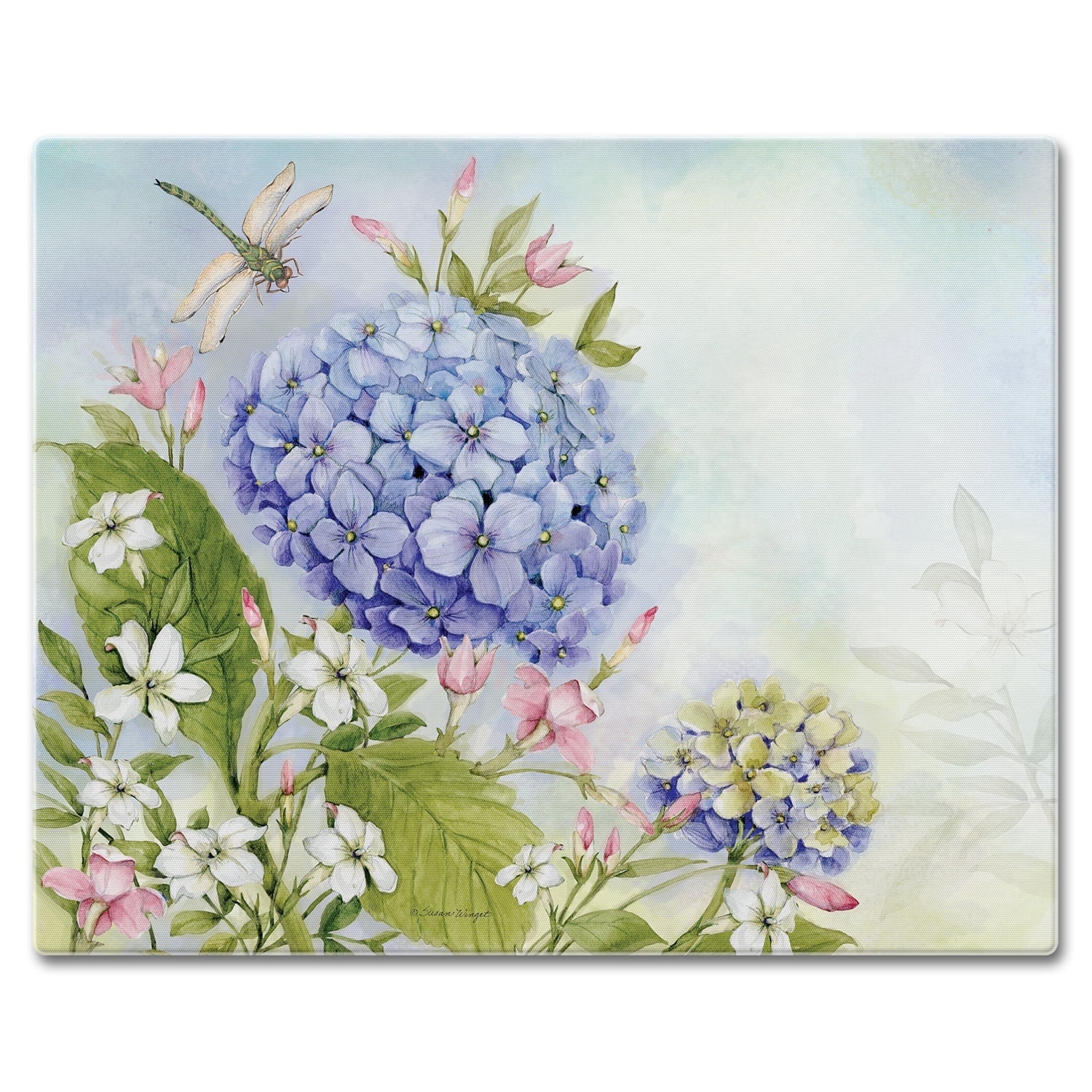 CounterArt Nature's Grace 3mm Tempered Glass Cutting Board 15" by 12"