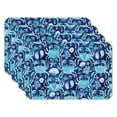 thumbnail image 1 of CounterArt Ocean Fantasy Blue Reversible Easy Care Plastic Placemat 4-Pack, 1 of 8