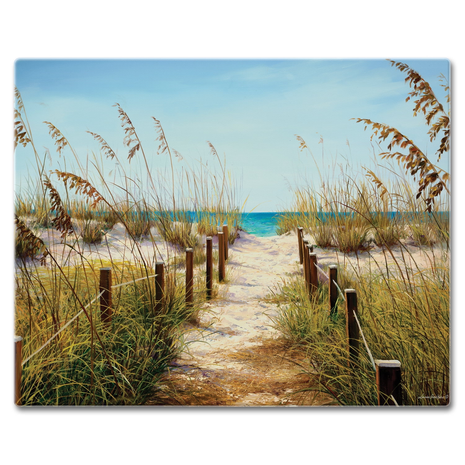 Path to the Ocean Rectangular Glass Cutting Board Set