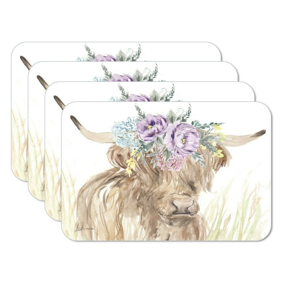 CounterArt "On The Range" 4-Pack Reversible Plastic Tabletop Placemats