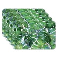 thumbnail image 1 of CounterArt Green Palms  Reversible Easy Care Plastic Placemat 4-Pack, 1 of 8