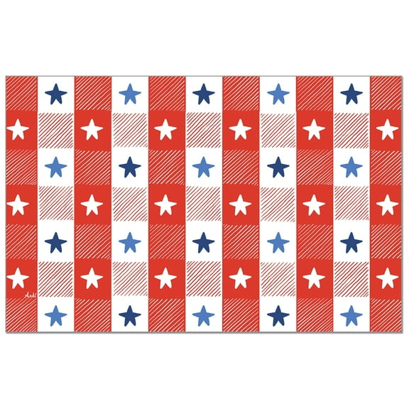 CounterArt "Patriotic Picnic" 24-Sheet Premium Paper Placemats