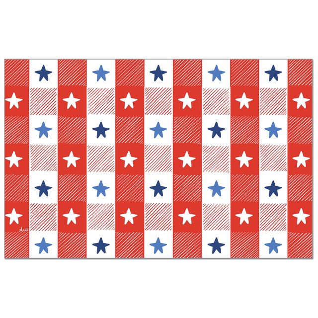 CounterArt "Patriotic Picnic" 24Sheet Premium Paper Placemats