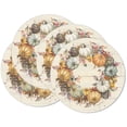 thumbnail image 1 of CounterArt "Pumpkin Time" 4-Pack Round Reversible Tabletop Placemats, 1 of 8