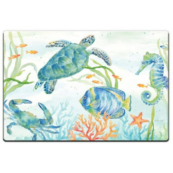 CounterArt "Sea Life Serenade" Vinyl Kitchen Comfort Mat