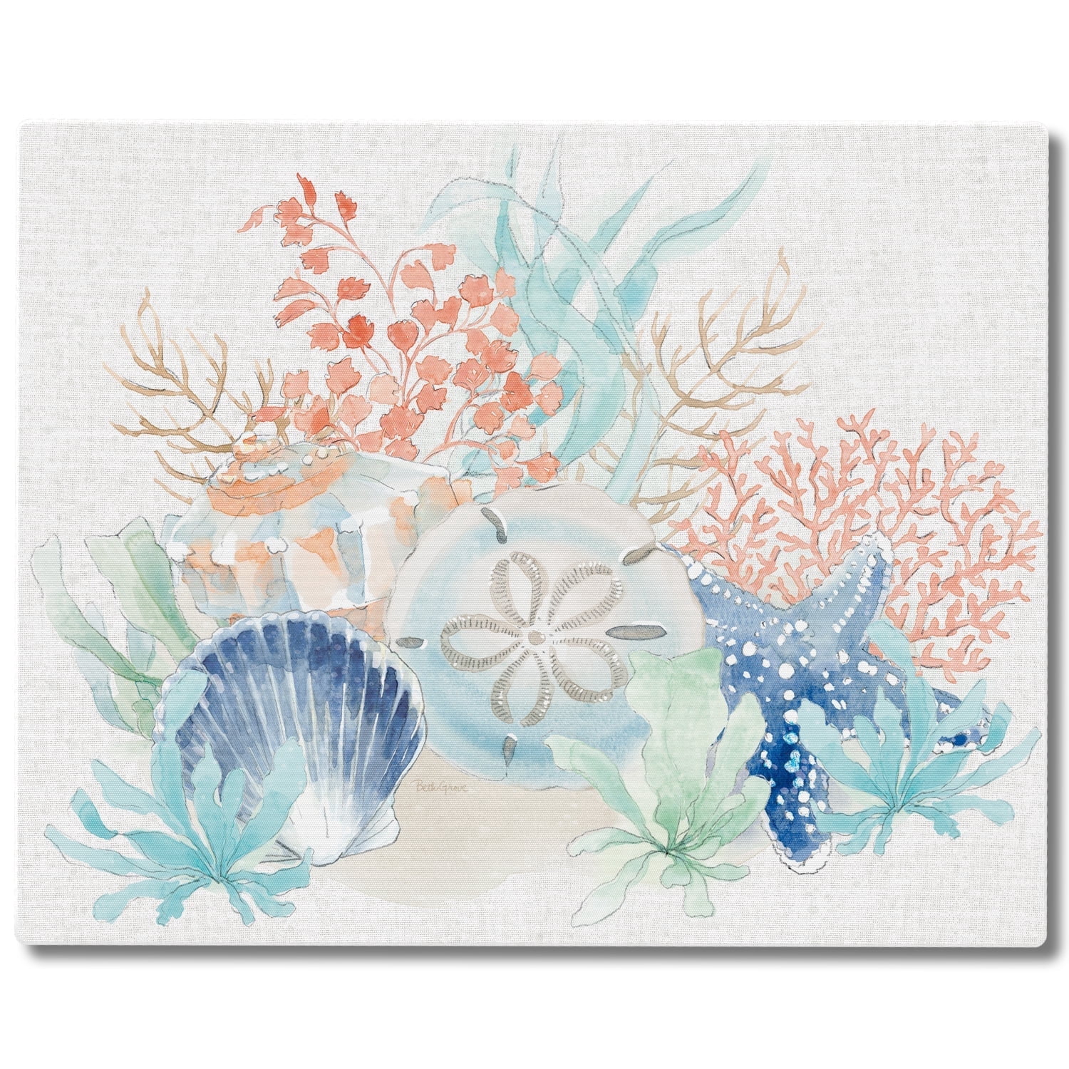 CounterArt Seaside 3mm Tempered Glass Cutting Board 15" by 12"
