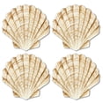 thumbnail image 1 of CounterArt Shell Shaped Reversible Easy Care Flexible Tabletop Placemat 4 Pack, 1 of 8