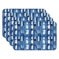 thumbnail image 1 of CounterArt "Shibori Blues" 4-Pack Reversible Tabletop Placemats, 1 of 7