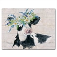 thumbnail image 1 of CounterArt Spring Cow 3mm Tempered Glass Cutting Board 10" by 8", 1 of 7