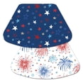 thumbnail image 1 of CounterArt "Star Spangled" 4-Pack Reversible Wedge Placemats, 1 of 7