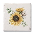 thumbnail image 1 of CounterArt Sunflowers Natural Absorbent Shell Stone Coaster 4-Pack, 1 of 7