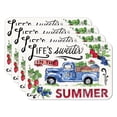 thumbnail image 1 of CounterArt "Sweet Summer" 4-Pack Reversible Tabletop Placemats, 1 of 7