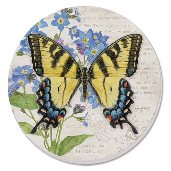 Thirstystone Tiger Swallowtail Butterfly Single Round Stone Coaster Create Your Own Set