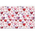 thumbnail image 1 of CounterArt "Watercolor Hearts" 24-Sheet Premium Paper Placemats, 1 of 6