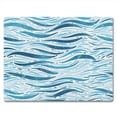 thumbnail image 1 of CounterArt Wavy Waves 3mm Tempered Glass Cutting Board 10" by 8", 1 of 7