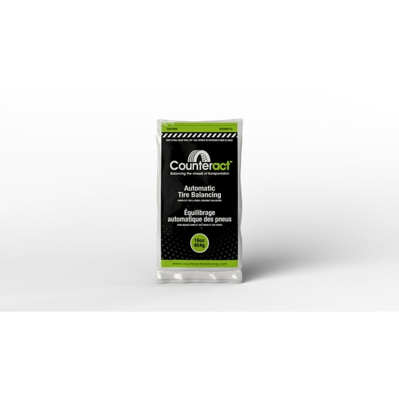 Counteract 16OZ-B12 Centrifugal Force Tire/Wheel Balancing Beads - Off-Road Vehicles, Light Duty Truck Tires, (12) 16oz Balance Bead Bags, (12) Valve Caps and Cores