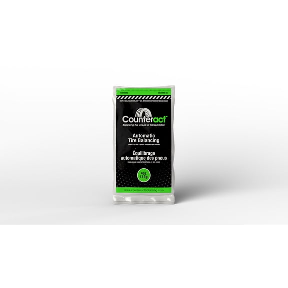 Counteract 4OZ-B12 Centrifugal Force Tire/Wheel Balancing Beads - Off-Road Vehicles, Light Duty Truck Tires, (12) 4oz Balance Bead Bags, (12) Valve Caps and Cores