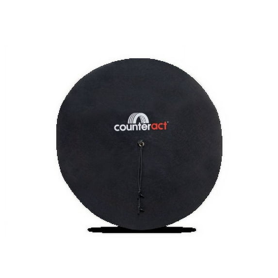 Counteract CBB-WTFC Polyester Felt Cloth Wheel Tote Covers - 4 Pack - Includes Fixing Lines and Plastic Clips
