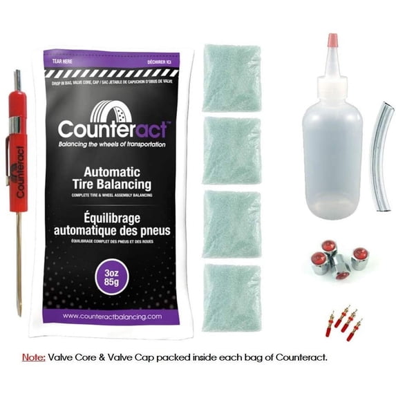 Counteract DIY Tyre Balancing Kit - Light Duty Truck Tires, (4) 3oz ...