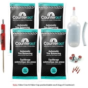 Counteract DIYK-5 Do It Yourself Tire/Wheel Balancing Beads Kit - Off -Road, Light Duty Truck Tires, 4 5oz DIY Bead Bags, 4 Valve Caps and Cores, 1 Core Remover, Injector Bottle